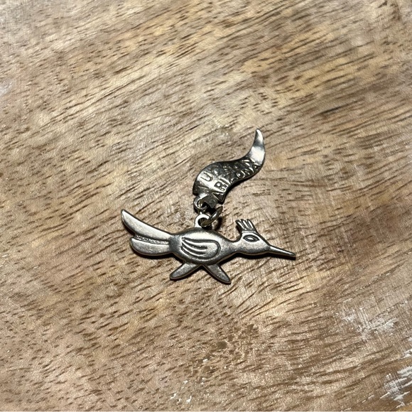 JP 925 Sterling Silver Roadrunner Tucson Arizona Charm - Picture 2 of 10